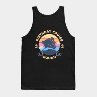 Birthday Cruise Squad Tank Top